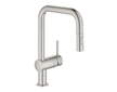 Grohe Minta - Dřezová baterie s výsuvnou sprškou, supersteel 32322DC2