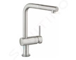Grohe MintaTouch - Elektronická páková dřezová baterie, supersteel 31360DC1