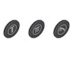 Grohe Náhradní díly - Krytky symbolů pro baterie SmartControl, 3 ks 14079XH0