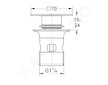 Grohe Náhradní díly - Náhradní vršek pro umyvadlové výpusti, kartáčovaný Hard Graphite 40565AL0