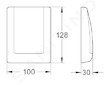 Grohe Náhradní díly - Ovládací tlačítko, bílé 43048SH0