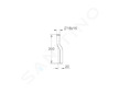 Grohe Náhradní díly - Pisoárová splachovací trubka, chrom 37037000