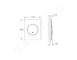 Grohe Nova Cosmo - Ovládací tlačítko, chrom 38804000