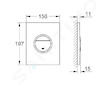 Grohe Nova Cosmo - Ovládací tlačítko Light, chrom 38809000