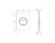 Grohe Nova Cosmopolitan S - Ovládací tlačítko, matný chrom 37601P00