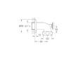 Grohe  - Odpadní koleno, chrom 12448000