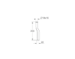 Grohe  - Pisoárová splachovací trubka, chrom 37037000