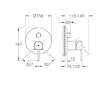 Grohe Plus - Baterie pod omítku pro 3 spotřebiče, kartáčovaný Hard Graphite 24093AL3