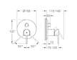Grohe Plus - Baterie pod omítku pro 3 spotřebiče, supersteel 24093DC3