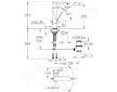 Grohe Plus - Umyvadlová baterie L, s výpustí, kartáčovaný Hard Graphite 23851AL3