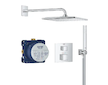 Grohe Precision Cube - Sprchový set s termostatem pod omítku, 31x31 cm, chrom 34879000