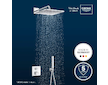 Grohe Precision Cube - Sprchový set s termostatem pod omítku, 31x31 cm, chrom 34879000