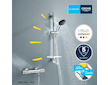 Grohe Precision Feel - Sprchový set s termostatem, 3 proudy, chrom 34791001