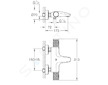 Grohe Precision Feel - Termostatická vanová baterie, chrom 34788000