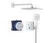 Grohe Precision SmartControl - Sprchový set s termostatem pod omítku, 31x31 cm, 3 proudy, chrom 34876000