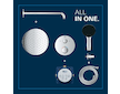 Grohe Precision - Sprchový set s termostatem pod omítku, průměr 25 cm, chrom 34883000