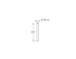 Grohe  - Prodloužení splachovací trubky, chrom 37042000