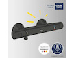 Grohe QuickFix Precision Start - Termostatická sprchová baterie, matná černá 345942430