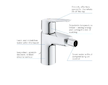 Grohe QuickFix Start - Bidetová baterie s řetízkem, chrom 32281002