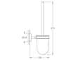 Grohe QuickFix Start Cosmopolitan - WC štětka nástěnná, s držákem, sklo/chrom 41169000