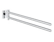 Grohe QuickFix Start Cube - Dvojitý držák ručníků, délka 44 cm, chrom 40976000
