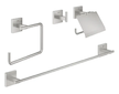 Grohe QuickFix Start Cube - Set koupelnových doplňků 4 v 1, supersteel 41115DC0