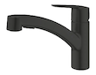 Grohe QuickFix Start - Dřezová baterie s výsuvnou sprškou, matná černá 303072431