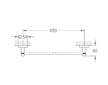 Grohe QuickFix Start - Držák ručníku, délka 45 cm, supersteel 41197DC0