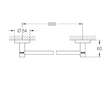 Grohe QuickFix Start - Držák ručníku, délka 60 cm, supersteel 41178DC0