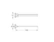 Grohe QuickFix Start - Dvojitý držák ručníků, délka 44 cm, supersteel 41183DC0