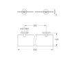 Grohe QuickFix Start - Polička, délka 53 cm, sklo/matná černá 412022430