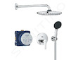 Grohe QuickFix Start - Sprchový set pod omítku, průměr 25 cm, 2 proudy, chrom 25292000