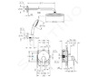 Grohe QuickFix Start - Sprchový set pod omítku, průměr 25 cm, 2 proudy, chrom 25292000