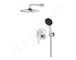 Grohe QuickFix Start - Sprchový set pod omítku, průměr 25 cm, 2 proudy, chrom 25292000