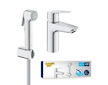 Grohe QuickFix Start - Umyvadlová baterie s bidetovou sprškou, chrom 23123003