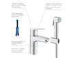 Grohe QuickFix Start - Umyvadlová baterie s bidetovou sprškou, chrom 23123003