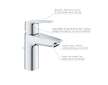 Grohe QuickFix Start - Umyvadlová baterie s výpustí, chrom 24209002