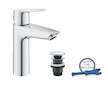 Grohe QuickFix Start - Umyvadlová baterie s výpustí Push-Open, studený start, chrom 23746002