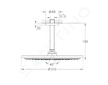 Grohe Rainshower Cosmopolitan - Hlavová sprcha 310, sprchové rameno 14 cm, 1 proud, kartáčovaný tmavý grafit 26067AL0