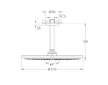 Grohe Rainshower Cosmopolitan - Hlavová sprcha 310, sprchové rameno 14 cm, 1 proud, tmavý grafit 26067A00