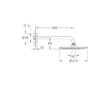 Grohe Rainshower Cosmopolitan - Hlavová sprcha, průměr 21 cm, sprchové rameno 29 cm, chrom 26062000