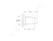 Grohe Rainshower - Držák sprchy, Hard Graphite 27075A00