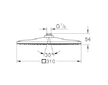 Grohe Rainshower - Hlavová sprcha 310 Mono Cube, 1 proud, chrom 26567000