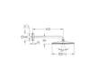 Grohe Rainshower - Hlavová sprcha 310 Mono Cube 9,5 l/min, 1 proud, sprchové rameno 42 cm, chrom 26564000