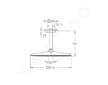 Grohe Rainshower - Hlavová sprcha 310 Mono Cube 9,5 l/min, 1 proud, stropní rameno 14 cm, chrom 26566000