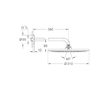 Grohe Rainshower - Horní sprcha Cosmopolitan 310, 1 proud, sprchové rameno 38 cm, chrom 26056000