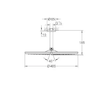 Grohe Rainshower - Horní sprcha Cosmopolitan, průměr 40 cm, sprchové rameno 14 cm, chrom 26256000
