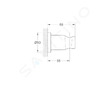 Grohe Rainshower - Nástěnný držák sprchy, chrom 27074000