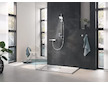 Grohe Rainshower SmartActive Cube - Sada sprchové hlavice 130, 3 proudy, tyče 90 cm a hadice, měsíční bílá 26586LS0