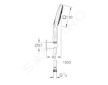 Grohe Rainshower SmartActive Cube - Sada sprchové hlavice 130 9,5 l/min, 3 proudy, držáku a hadice, chrom 26589000